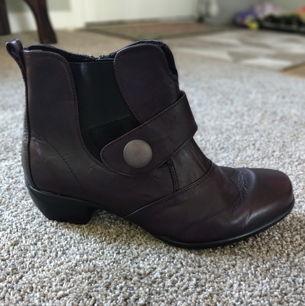 Romika Dark Brown Ankle Booties